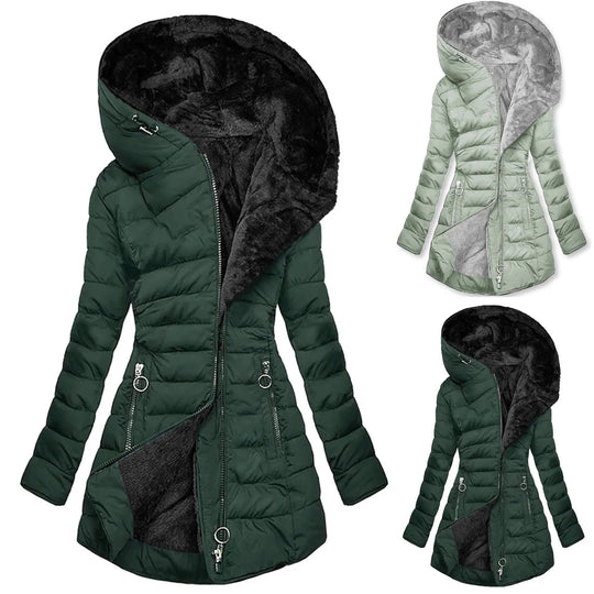 Slim-fit winterparka voor dames