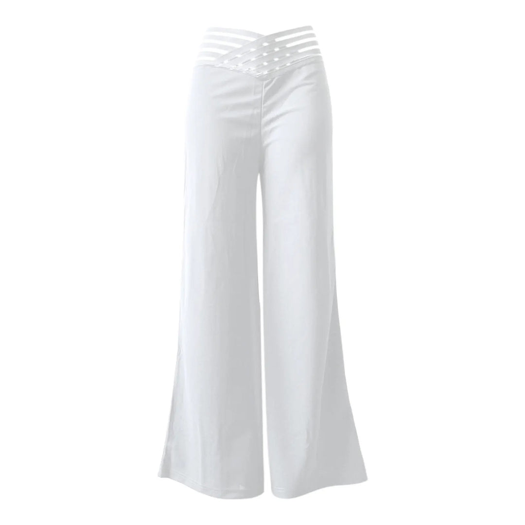 Uitlopende broek met hoge taille voor dames
