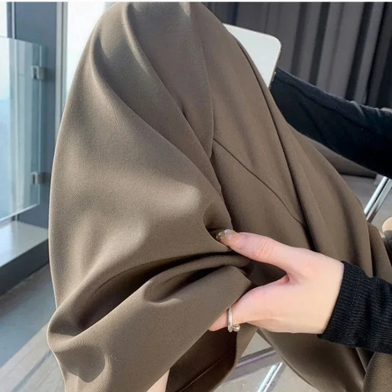 Vrouwen Koreaanse stijl hoge taille Baggy broek
