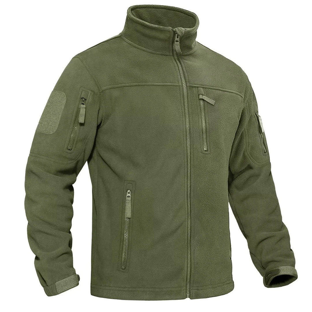 Heren fleece thermojack met volledige rits
