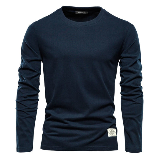 Herenklassiek T-shirt met lange mouwen