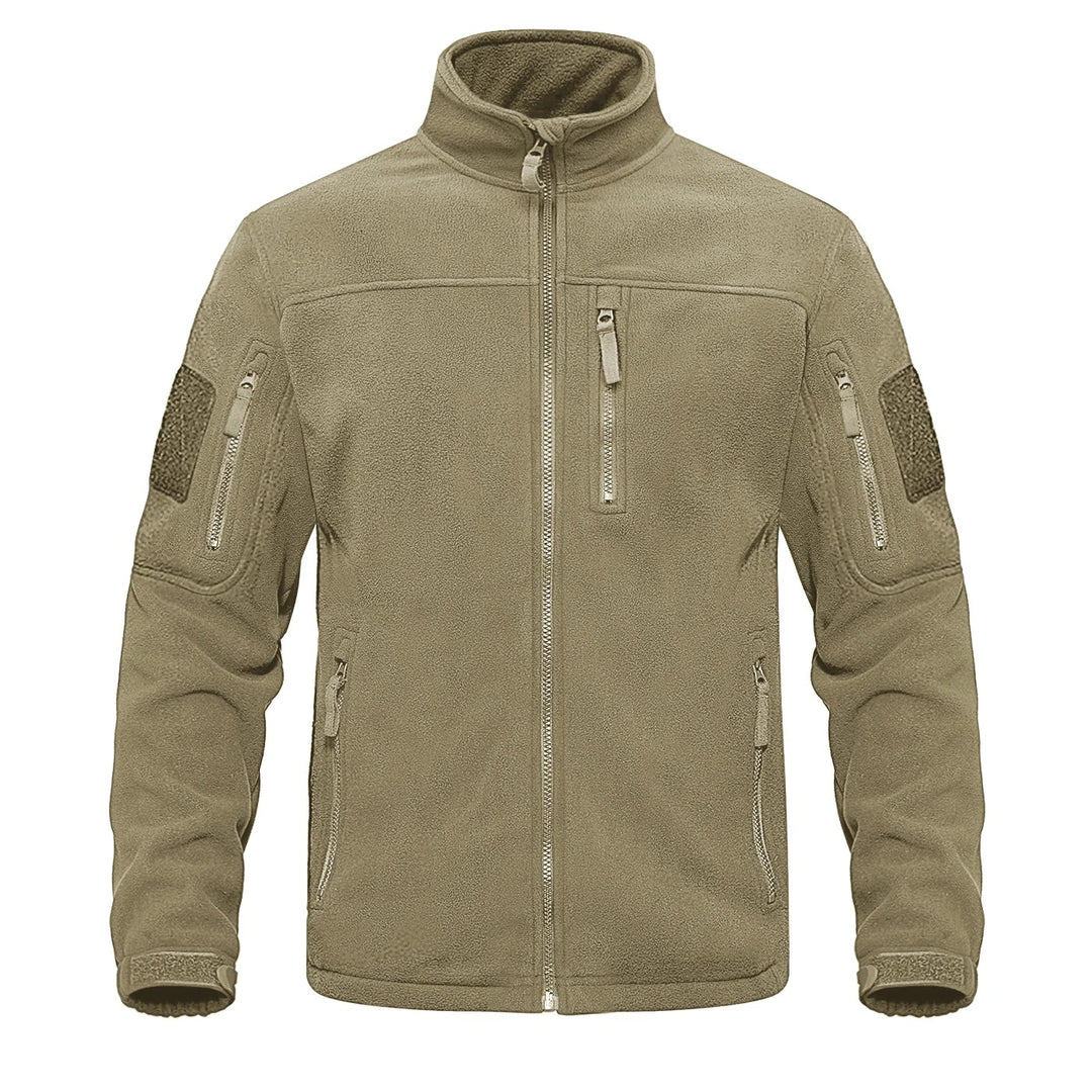 Heren fleece thermojack met volledige rits