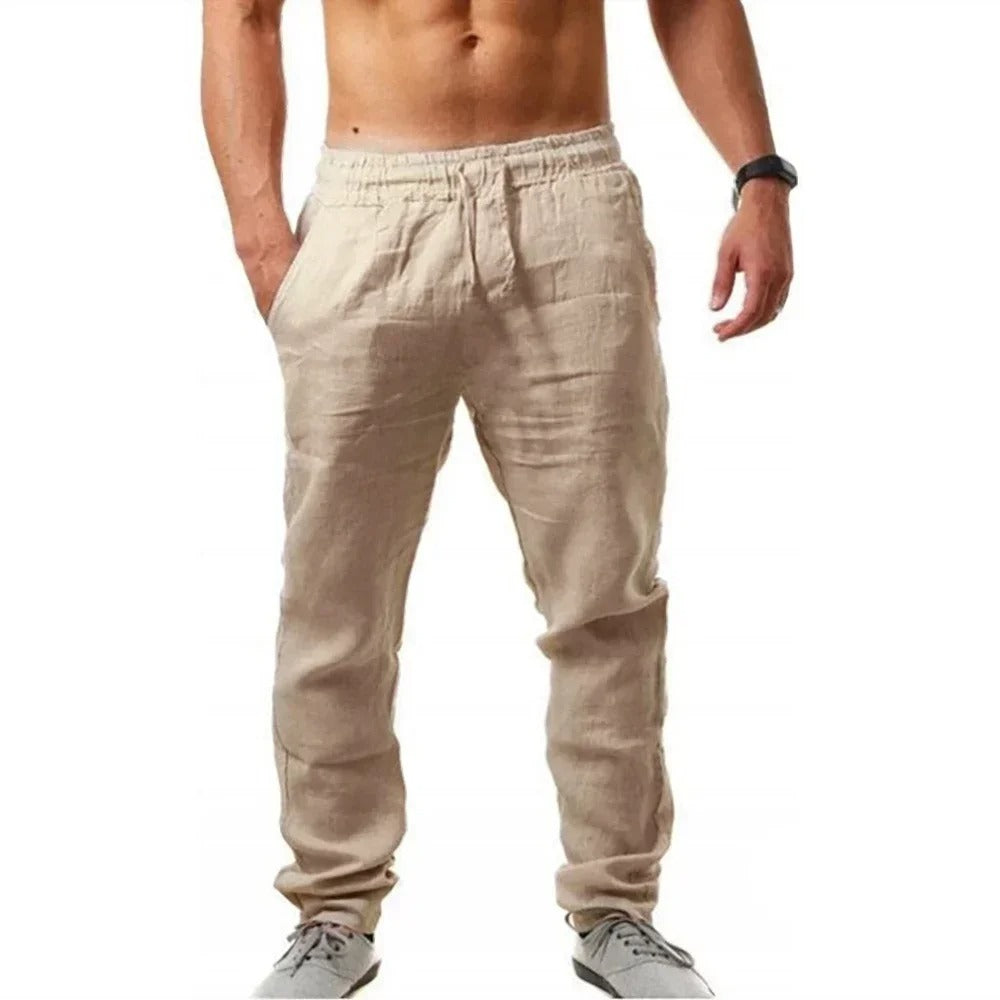 Ademende casual fitnessbroek voor heren