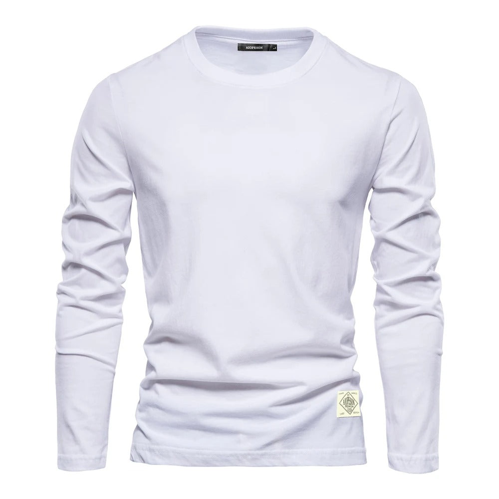 Herenklassiek T-shirt met lange mouwen