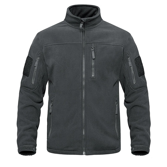 Heren fleece thermojack met volledige rits