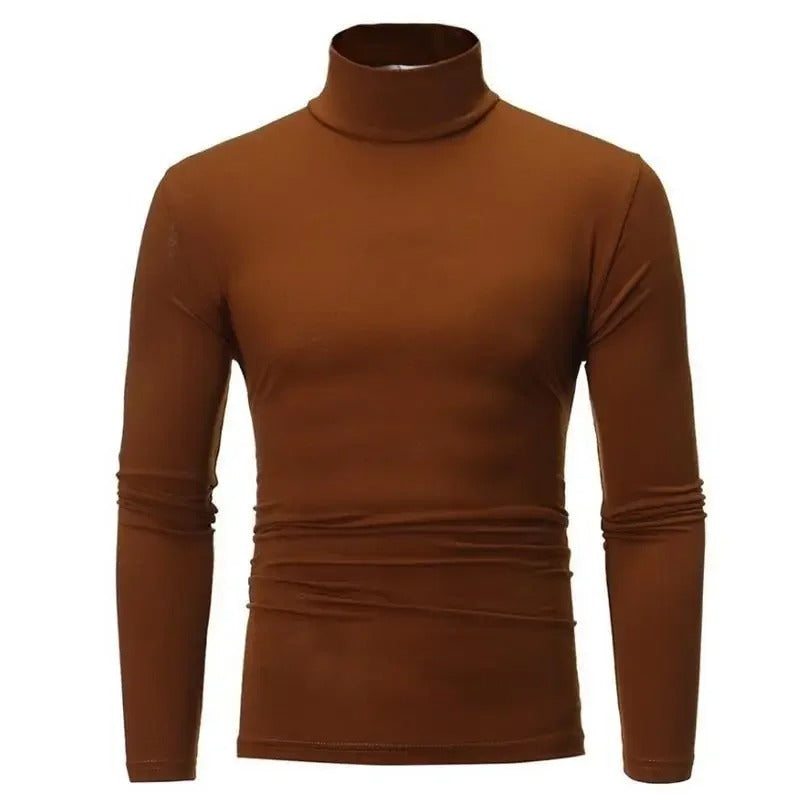 Thermische slim-fit wintertop met hoge hals voor heren