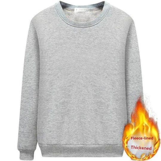 Fleece Gevoerde Ronde Hals Damessweatshirt
