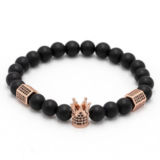 Onyx stenen armband