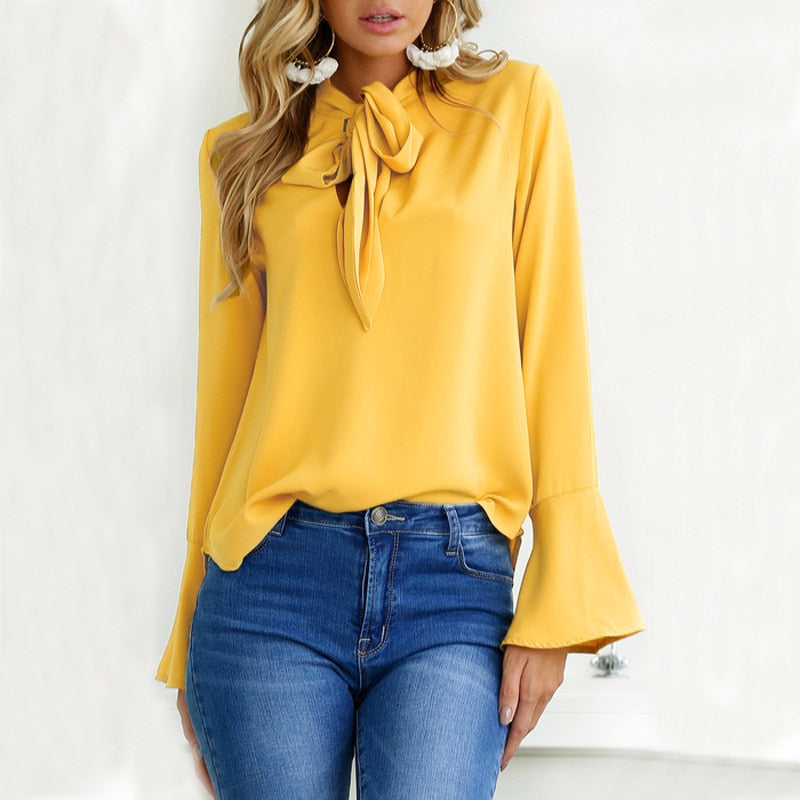 Sexy Strikje Casual Blouse Belleza