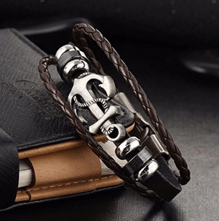 Anker Leren Armband Belleza